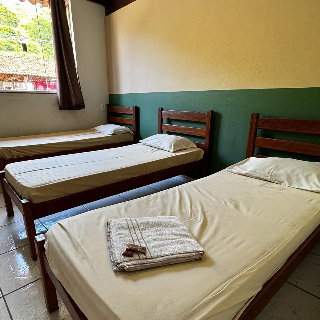 Hostel com banheiro coletivo da Pousada Sabor da Terra